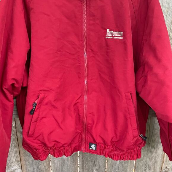 Carhartt Coat Jacket Men's Zip-Up Workwear Red Size XL Canvas Field Durable - Picture 4 of 9